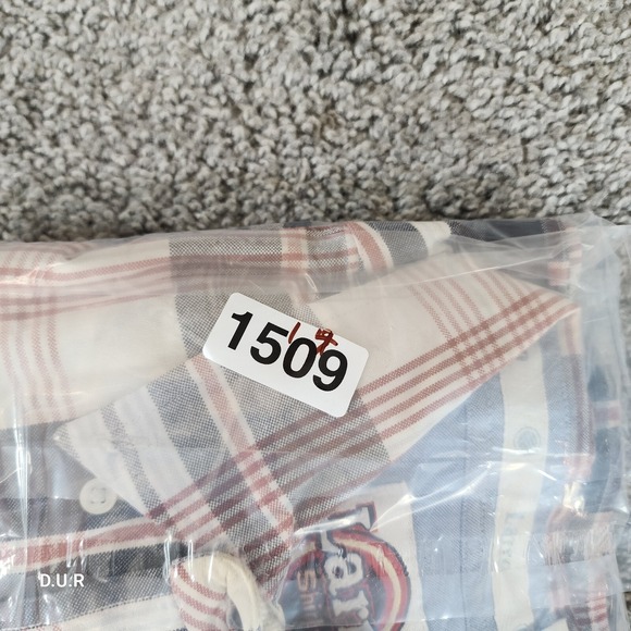 Larro Shirt Mens XL Multicolor Plaid Long Sleeve Western Rodeo Button Down - Picture 12 of 12